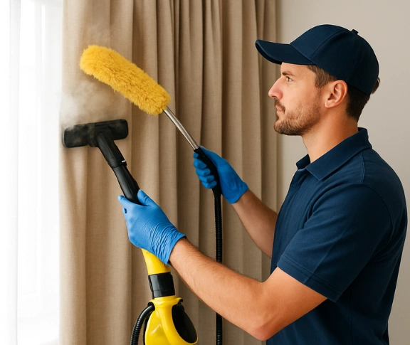 Trusted blind cleaning technician Matty Curtain Cleaning eerwah-vale QLD