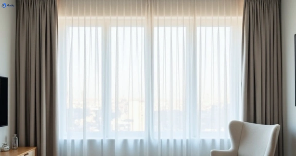Freshly steam cleaned curtains in eerwah-vale QLD